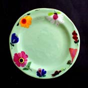 large  floral plate
